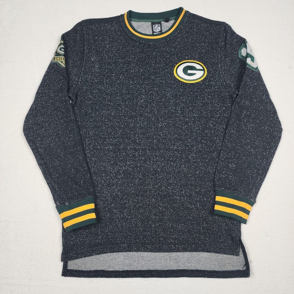 Green Bay Packers Sweatshirt Mens Small Gray NFL Team Apparel Crewneck Pullover